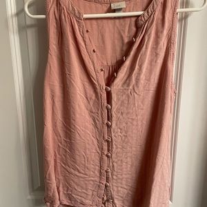 A New Day button tunic tank